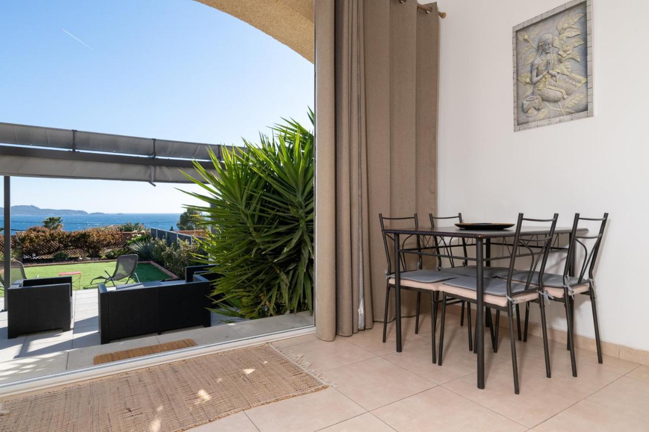 Face A La Mer Superbe Villa Terrasse Barbecue Le Pradet การ์เกราน ภายนอก รูปภาพ